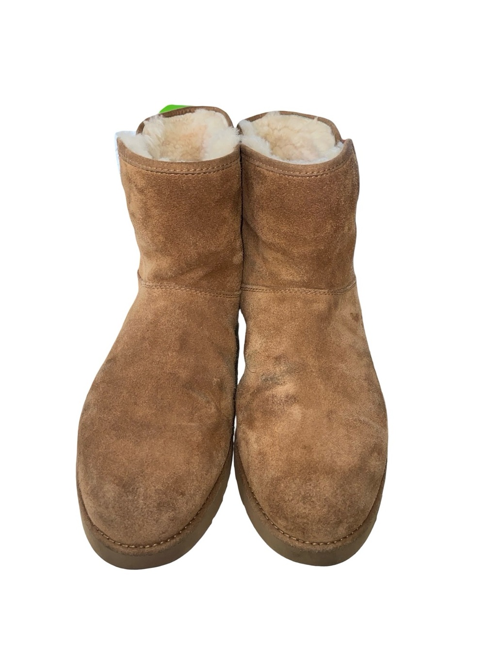 UGG Cory II Chestnut Suede Shearling Mini Boots Size 8.5 (1125792)